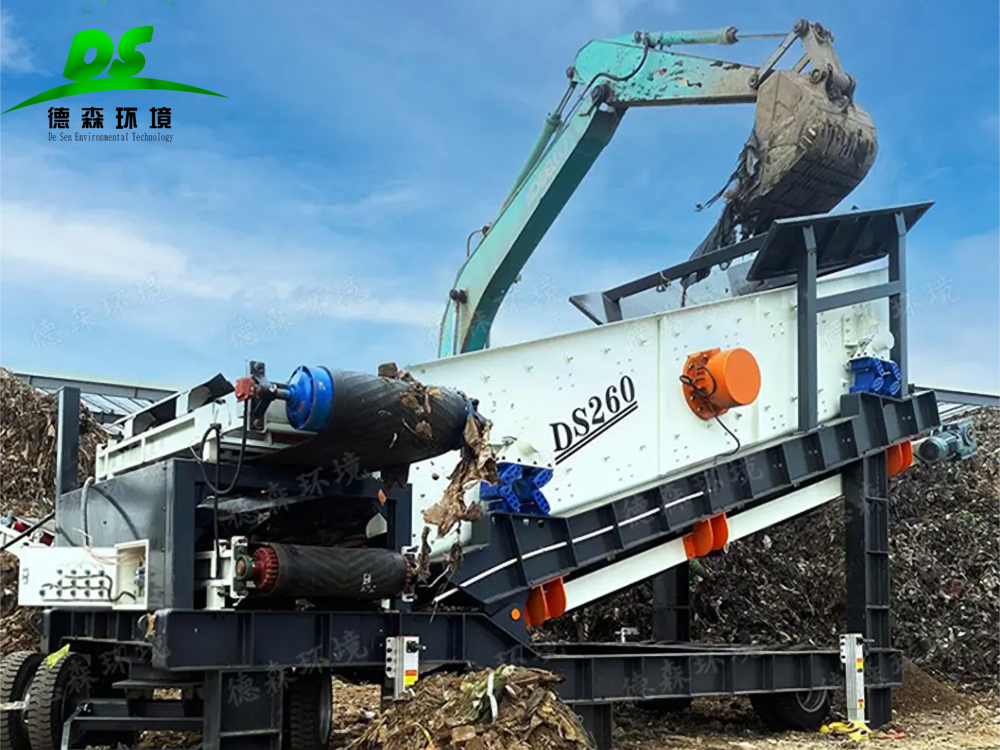 中国·8827太阳集团轮胎式移动筛分站