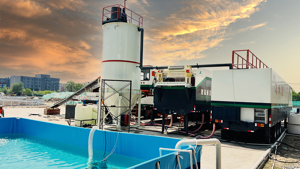 中国·8827太阳集团淋洗车北京某地作业现场